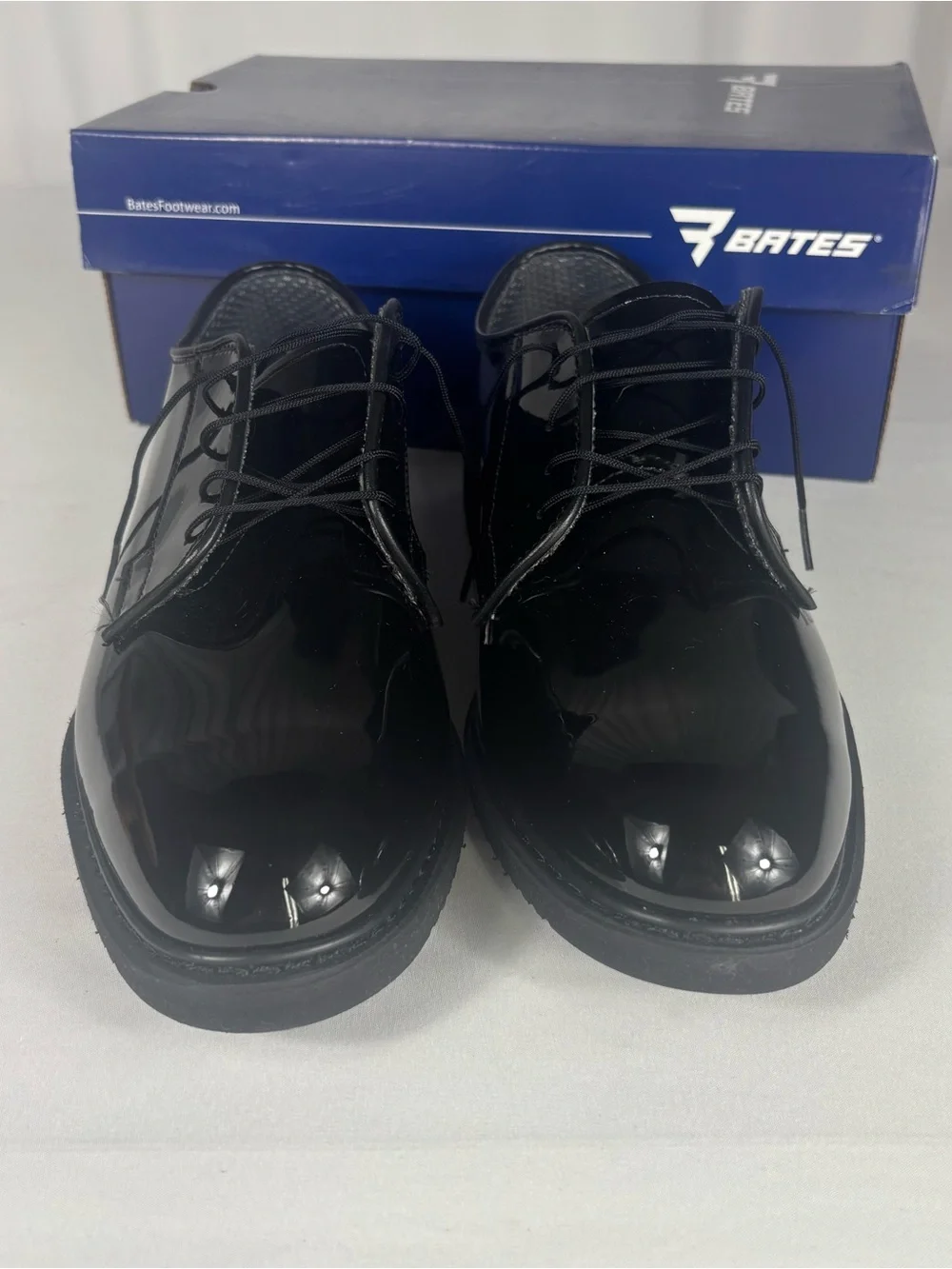 Bates Lites Men’s High Gloss Uniform Oxford Shoes 9D